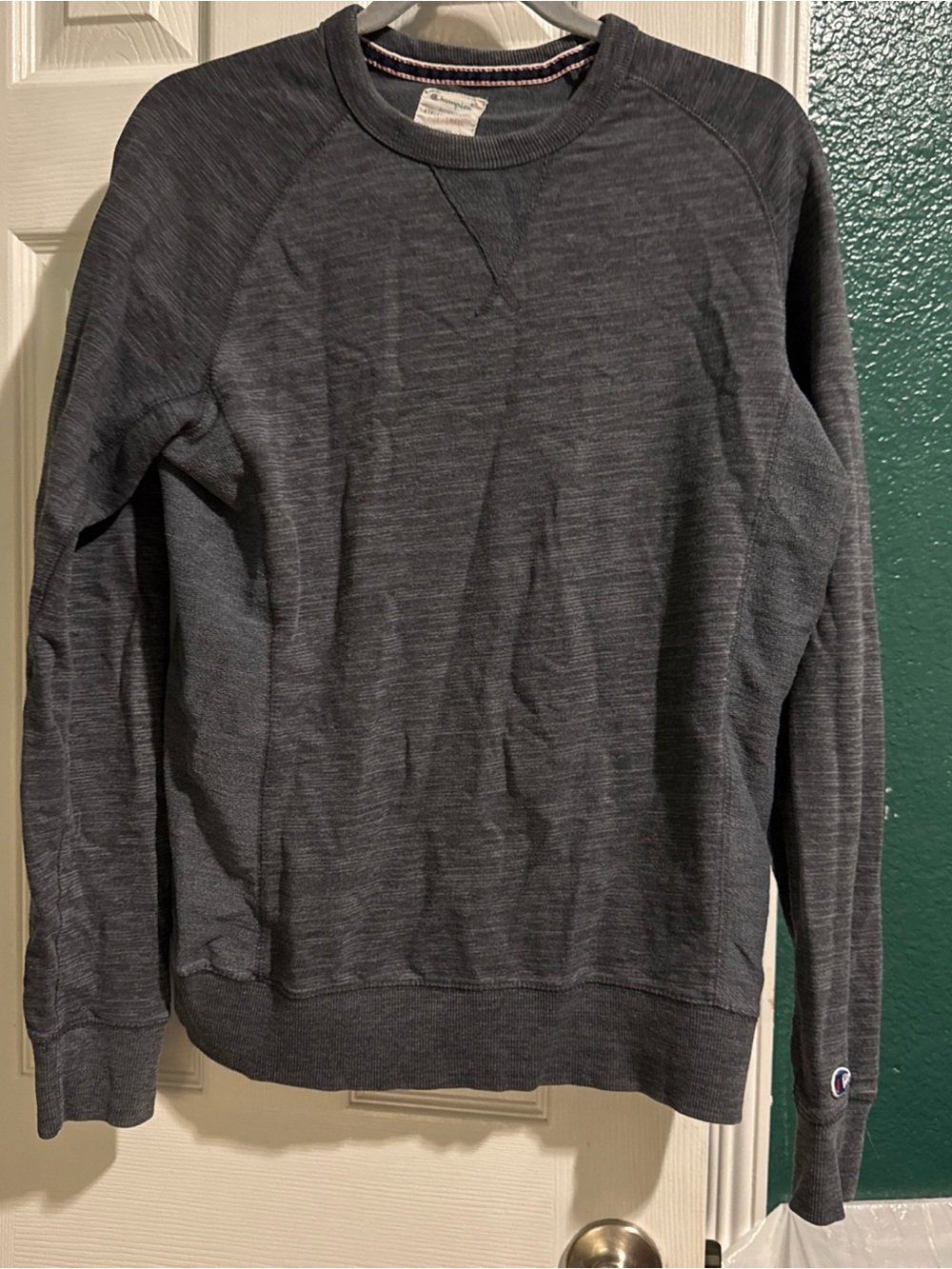 Champion Men's Charcoal Crewneck Sweatshirt